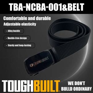 TOUGHBUILT TBA-NCBA-001 벨트 편안하고 내구성이 뛰어난 조절 가능한 합금 버클 내구성 있고 오래 지속되는 공구 액세서리