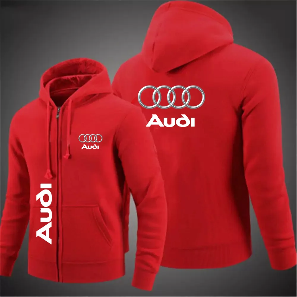 남성용 가을 아우디 스웨트셔츠 풀오버 남성용 후드티 야외용 스웨트셔츠 가을 단색 하이넥 스웨터
