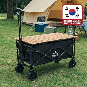 레토 접이식 캠핑웨건 카트 블랙 LCP-W01 [전용 상판 포함]
