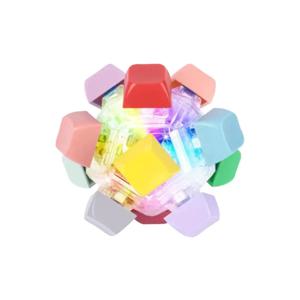 새로운 12키 매직 볼 피젯 키체인 키 버튼 DIY 키보드 핑거 키보드 캡 키캡 시간 죽이기 클릭 장난감 성인용