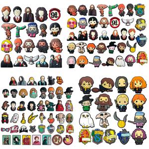 16-45개 핫토이 만화 신발 참 장식 해리포터 신발 장식 액세서리 클로그 샌들 버클 어린이 파티 선물