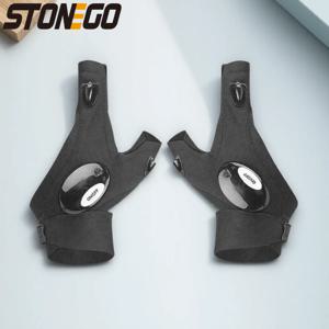 남성용 LED 손전등 장갑 크리스마스 선물 낚시 캠핑 하이킹 야간 러닝 자동차 수리 야외 활동