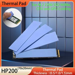 실리콘 열 패드 - M.2 2280 SSD NVMe, CPU, 그래픽 카드 방열판 마더보드 열 방출용 70x20mm 열 패드