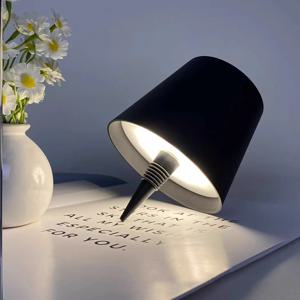 LED 테이블 램프 무선 와인 병 램프 USB 충전식 테이블 조명 터치 컨트롤 디밍 바 클럽 카페 분위기 장식