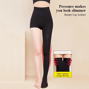 Kave 블랙 압력 스타킹 여성용 하이 웨이스트 탄성 슬림 타이츠, 2024 기본 여성용, 세미 불투명 컨트롤 탑 팬티스타킹, 100D