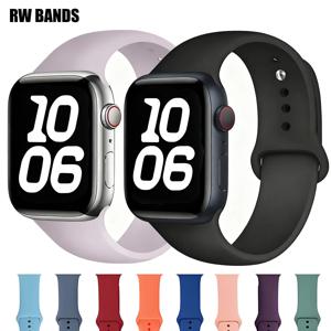    애플 워치 밴드용 오리지널 실리콘 스트랩 46mm 42mm 41mm 45mm 40mm 49mm 브레이슬릿 iwatch 시리즈11 10 9 7 4 5 6 8 SE 울트라 2 3