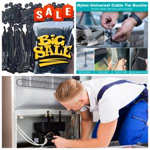 셀프 잠금 나일론 유니버설 케이블 타이 버클 프리미엄 플라스틱 와이어 타이 헤비 듀티 케이블 고정 스트랩 머드가드 케이블 클립용