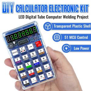 DIY 전자 키트 LED 디지털 튜브 계산기 저항 변환 51 마이크로 컨트롤러 제어 DIY 납땜 프로젝트