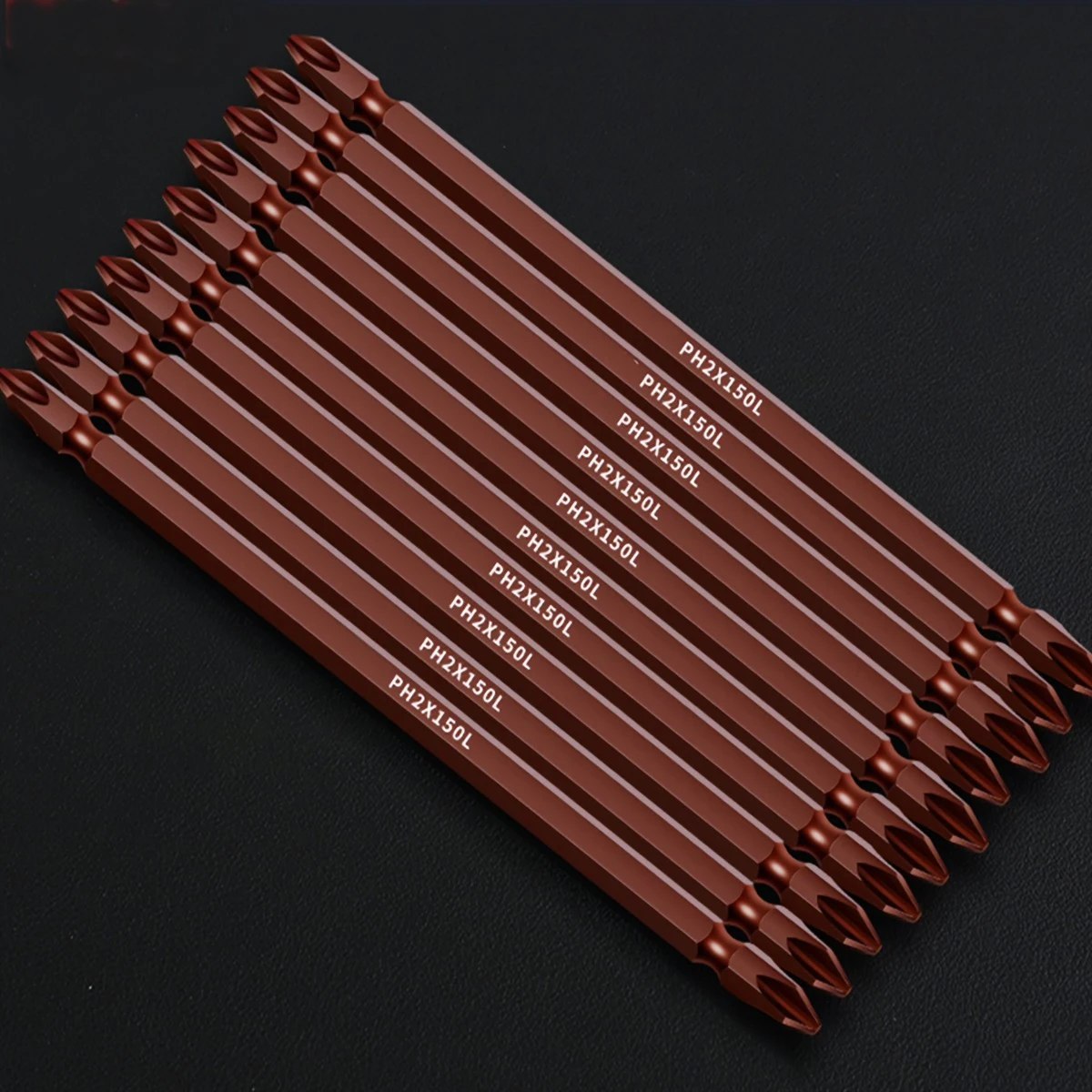 마그네틱 더블 헤드 필립스 스크루 드라이버 비트 S2 스틸 전기 공구, 나사 설치 및 분해용, 10 개, 6 인치, 150mm