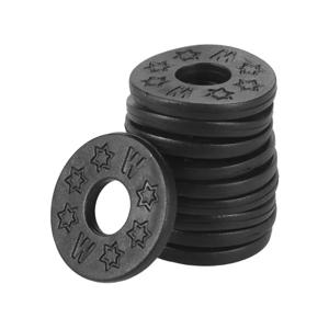 Mwiayer 기타 스트랩 잠금 장치 블록 스타 스타일 고무 안전 잠금 장치 베이스 우쿨렐레 어쿠스틱 클래식 기타 액세서리