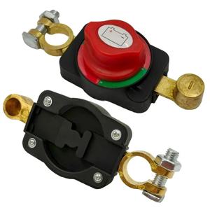 1개 상단 단자 배터리 차단 스위치 12V 48V 차량 RV 보트 트럭 ATV 포지티브 단자 설치용 차단 키트