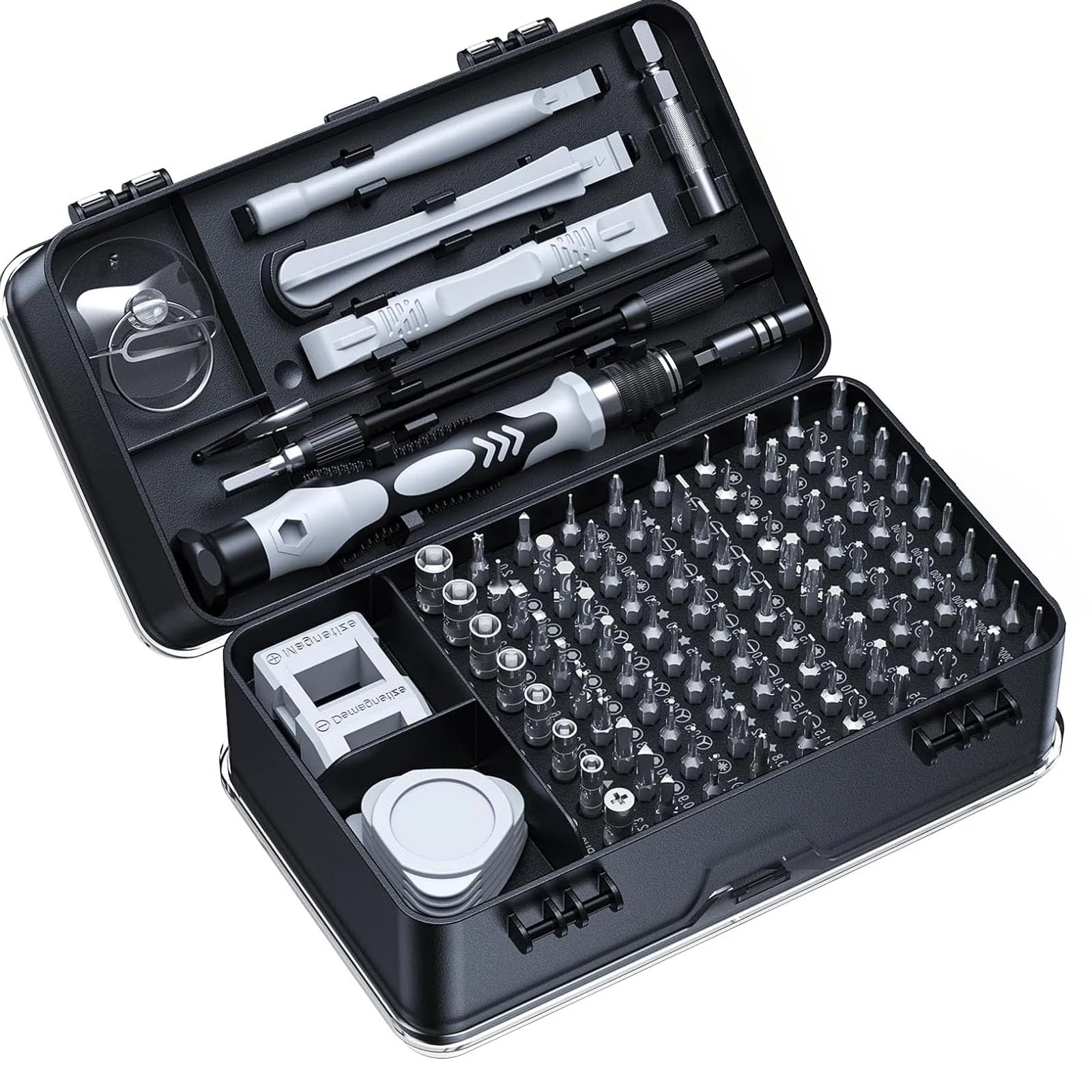 115-in-1 정밀 드라이버 세트, 미니 전문가용 자석 수리 도구 키트, 휴대폰, 컴퓨터, 전자기기 수리에 적합