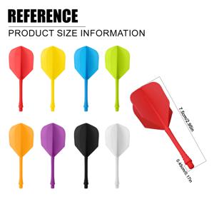 환쿠 12피스 다트 테일 윙 세트, 두 가지 색상이 한 박스에 들어있음, 네 가지 스타일 가능, 교체용 다트 액세서리, 전문가 표준 디자인, 다양한 다트에 적합