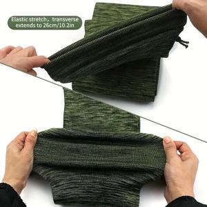 실리콘 처리된 총 양말 - 폴리에스테르 소총 낚싯대 보호 커버 전술 사냥 슬리브 케이스 내구성