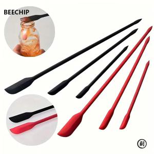 3피스 미니 실리콘 주걱 세트 - 내열성, 다양한 크기, 병, 주방용