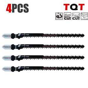 양면 톱날 4/8팩 T344Cb 곡선 절단 효율성 향상, 목재 및 플라스틱 세이버 톱날 세트 DIY 및 목수용