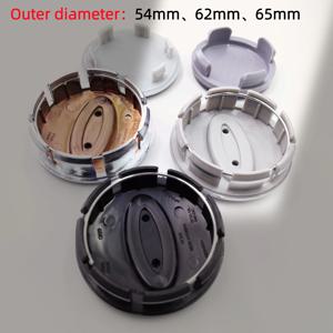 4개 54/56/60/65/68mm 자동차 휠 센터 캡 허브캡 커버 허브 센터 캡 포드 림 커버용