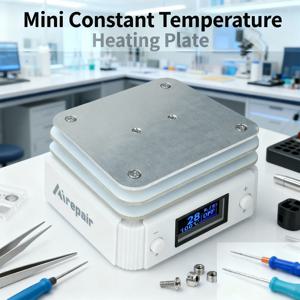 미니 타입-C 열판 PCB SMD 보드 납땜 플레이트 조절식 정온 가열 도구 예열 스테이션 수리 도구