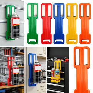 자석식 에어로졸 캔 홀더, 공구 없이 설치 가능한 벽걸이형 수납 랙, 차고, 작업장, 공구함용 공간 절약 정리대