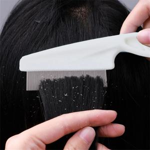 비듬, 벼룩, 초고밀도 벼룩알 제거용 빗 1개, 머리 빗질, 치밀한 치아 빗