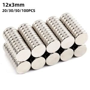 12x3mm 원형 냉장고 자석, 영구 자석 이마네스 냉장고 자석, 사무실, 화이트보드 자석, 내구성이 뛰어난 미니 자석