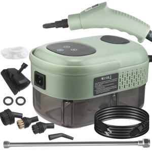 고온 스팀 청소기, 2800W 고성능, 주방 기름때 및 레인지 후드 청소용