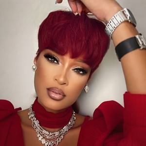 여성용 스트레이트 픽시컷 밥 가발, 인모, 기계식 제작, 프리스타일 앞머리, 자연스러운 데일리 착용