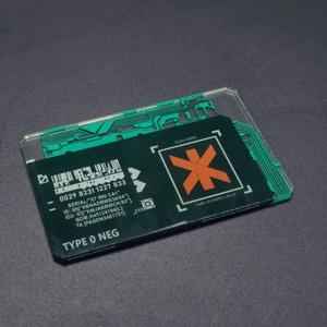 게임 트라우마 팀 골드 에디션 카드 코스프레 카드 투명 아크릴 엽서 포토카드 컬렉션 장식 소품