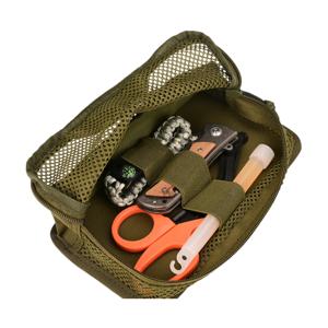 전술용 내부 메쉬 백 모듈형 인서트 파우치 후크 앤 루프 패스너 헌팅 베스트 백팩 오거나이저 EDC 도구 관리용 가방
