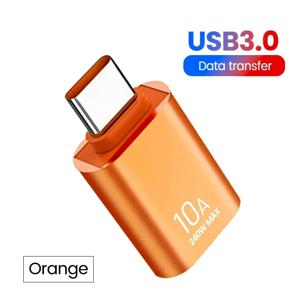 10A OTG 타입 C 암 커넥터 - USB A 수 커넥터 USB-C 변환 어댑터 USB-C 어댑터 고속 충전 데이터 어댑터 (휴대폰, PC, 노트북용)