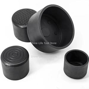 둥근 검정색 PVC 부드러운 고무 파이프 슬리브 원형 의자 다리 캡 미끄럼 방지 가구 발 패드 직경 6-80mm