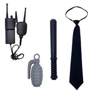 7종 5종 경찰 코스프레 액세서리 세트 경찰 넥타이 경찰봉 수갑 장갑 호루라기 수류탄 경찰 코스프레 액세서리 세트 파티 소품 세트