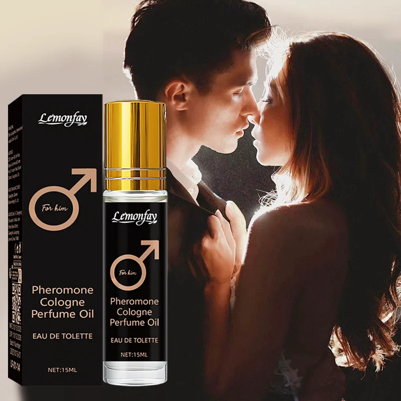 레몬페이 페로몬 콜론 향수 오일 남성용 롤온 오래 지속되는 향 휴대용 15ml 오 드 뚜왈렛 데이트용