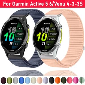 18mm 20mm 22mm 나일론 루프 밴드 가민 포러너 970 570 965 955 165 265 패션 웨이브 팔찌 가민 액티브 6 5/벤우 4-3-3S용