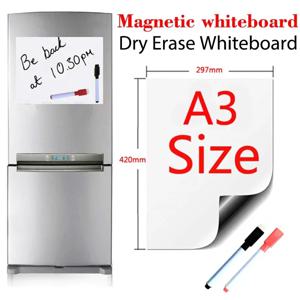 A3 사이즈 자석 화이트보드, 드라이 이레이즈 화이트보드, 냉장고 스티커, 주방 플래너, 게시판