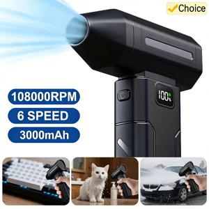 X8 강력 전기 에어 블로워 150000RPM 브러시리스 터보 제트 팬 진공 먼지 청소기 휴대용 먼지 청소기 강력 팬