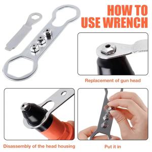 2.4mm/3.2mm/4.0mm/4.8mm 전동 리벳건 어댑터 리벳건 리베팅 머신 다용도 리베팅 도구 리벳건 전동 공구