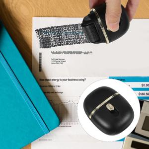 기밀 롤러 스탬프 개인정보 보호 무효 스탬프 클라우드 블랙 소형 경량 우편 주소 은폐 도구