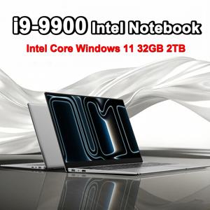 레노 뉴 15.6인치 노트북 32GB 2TB 윈도우 11 인텔 코어 i9 9900 게이밍 컴퓨터 PC 1920*1080 HD 게이머 사무용 울트라 슬림 노트북