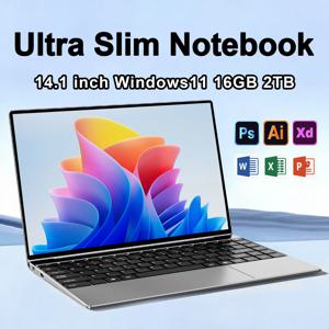 NAIWO 2026 14.1인치 초슬림 노트북 윈도우11 16GB 2TB SSD 게이밍 노트북 인텔 4405U 1920*1080 디스플레이 사무용/학습용 컴퓨터 PC