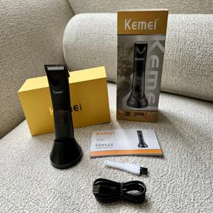 Kemei KM-1838 사타구니 헤어 트리머 잔디 깎는 기계 세라믹 블레이드 방수 습식 건식 클리퍼 음모 겨드랑이 바디 헤어 위생 면도기