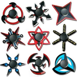 크리 에이 티브 Fidget Spinner 트라이 스피너 아연 합금 닌자 Shuriken Sharingan 핸드 스피너 손가락 스트레스 릴리버 어린이를위한 장난감
