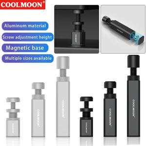 COOLMOON 그래픽 카드 GPU 홀더, 조정 가능한 텔레스코픽 회전 스탠드 브래킷, 데스크탑 PC용 마그네틱 GPU 비디오 카드 홀더