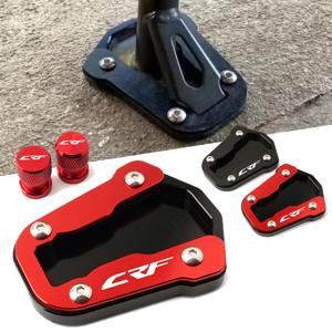 CRF300L 풋 사이드 스탠드 확장 킥 스탠드 오토바이 사이드 스탠드 플레이트 혼다 CRF 300 L 랠리 2021-2024 CRF300 300L 용 확대