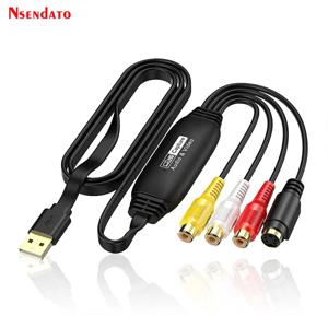 USB AV 레코더 비디오 오디오 캡처 박스 1080p 30hz VHS TV DVD VCR 오디오 캡처 카드 어댑터 RCA-USB 비디오 컨버터 (Mac용)