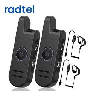 Radtel RT13 슈퍼 미니 워키 토키 PALM Radio Bing PTT 버튼 UHF 400-470Mhz 레스토랑, 미용실, 쇼핑몰용
