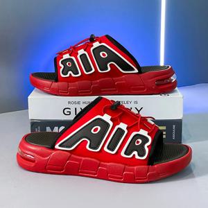 여름 신상 PVC 슬리퍼 남성 에어쿠션 디자인 슬라이드 남성용 소프트 논슬립 스포츠 샌들 남성용 슬리퍼 플립플랍