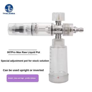 100ml 물 거품 포트, 1/4인치 퀵 커넥터 비누 거품 스프레이 병, 자동차 세차용 조절식 고압 스노우 폼 랜스