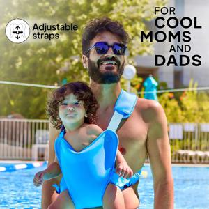 혁신적인 경량 유아용 가슴형 캐리어, 물속과 육지에서 모두 사용 가능, 수영장 및 해변용 유아용 힙시트 캐리어