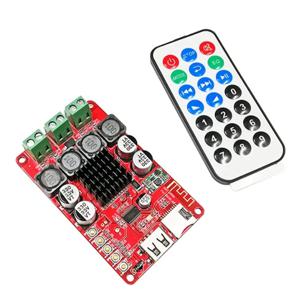 【공개】TPA3116 디지털 오디오 앰프 보드 TF 카드 블루투스 2.1 오디오 앰프 보드 2X50w U-디스크 플레이어용 FM 라디오